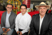 Daniel Ríos, Juan Gabriel Tejada y Juan Felipe Llano.