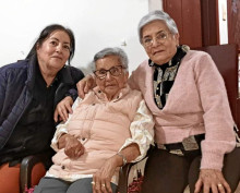 Soley Cárdenas, Inés Patiño y Blanca Cárdenas.