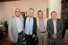 Jorge Taborda, Luis David Arias, José Fernando Berrío y Rubén Darío Sánchez.