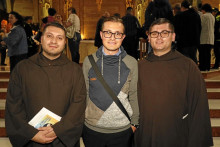 Fray Cristian Camilo López Agudelo, Carlos Ferney Ramírez López y Fray Cléyder Salazar.