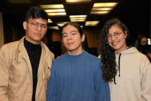 Junior Amaya, Camilo Tobar y Marcela Gómez.