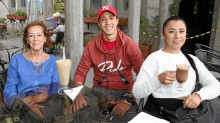 Ruby Monroy, Freddy López y Leidy Mesa, de Bogotá.