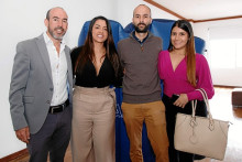 Sebastián Vega Bojanini, Secretario general Efigias; y Juliana Cañón Valencia, Sebastián Gómez y Alejandra Hurtado, Equipo Legal y Jurídico.