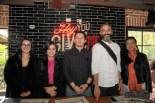 Karen Naranjo, Lina Montes, Alejandro Gaviria, Gian Lendi y Vinda Sari.