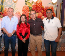 David Parra, líder de comunicaciones externas HOCOL; Luz Stella Murgas Maya, César Hernández, jefe de comunicaciones Canacol]; y Carlos Barrios, líder de comunicaciones SPEC