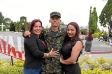 Fanny Berrio, Jesús Vásquez y Heliana Marcela Vásquez.