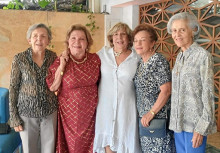 Martha Helena Caicedo Ferrer, Blanca Stella García de Valencia, Ana Milena Caicedo, Merceditas Mosquera y Maritza Holguín.