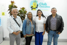 Integrantes comité de educación Ceocal: José Bertulfo Sánchez, Gladys Ramos, Elizabeth Adriana Castaño y Martín Eduardo Cardona.