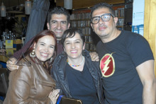 Issis Sabogal Suárez, Luis Felipe Rodríguez G., Laura Victoria Álvarez y Juan Carlos Hincapié.