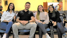 Ana Milena Hidalgo Ortiz, Germán Andrés Santafé Páez, Carolina Villegas Ríos y María Alejandra Parra Upegui.