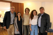 Juan Eduardo Zuluaga Perna, director Confa; Camila Palacio Arce, directora ejecutiva del Comité Intergremial Caldas; María Emilia Mejía, presidenta de la Corporación Cívica de Caldas; Natalia Yepes Jaramillo, gerente de la ANDI seccional Caldas y presidenta de la Junta Directiva del Comité Intergremial; y Felipe Calderón, presidente de la Junta Directiva de Camacol Caldas.