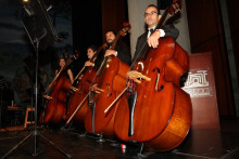 Músicos de la Orquesta Sinfónica de Caldas.