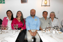 Diana María Hurtado, Luisa Fernanda Aristizábal Castaño, Giancarlo Hincapié, embajador de marcas de ILC; Humberto Ospina Valencia y Gloria Lucía Corredor Obando.