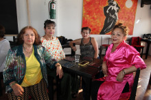 Fanny Jaramillo, Marina Alarcón, Francia Suárez y Nelly López.