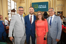 Juan Pablo Rodríguez, Andrés Arenas, Ligia Jiménez y Jorge Reyes.