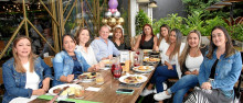 Elsa Cristina Grisales, Carolina Cruz, Claudia González, Jean Paul Chauvin, María Cristina Moreno, Juliana Chauvin Moreno, Mariana Cardona Moreno, Daniela Sánchez, Isabela Ayala y Eliana Ángel celebraron el cumpleaños de Juliana Chauvin Moreno con un almuerzo en el restaurante Cortesana.