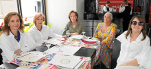 Luz Adriana Trujillo celebró su cumpleaños con un almuerzo en compañía de Matilde Cuartas, Claudia del Pilar Estrada, María Victoria Giraldo y Natalia Marulanda.