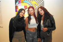 Britney Suset Henao, Valeria Henao y Melissa Giraldo.