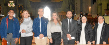 Delimiro Jaime, asistente de investigación para la red de colegios jesuitas de Colombia (Acodesi); Dora Patricia Ramírez, directora académica del colegio San Luis Gonzaga; Luis Roberto Rivera, rector del colegio Berchmans de Cali; Beryeny Rodríguez, rectora del colegio Santa Luisa de Bogotá; Andrés Felipe Betancourth López, secretario de Educación de Manizales; Elsa Míriam Londoño, funcionaria de la Universidad Católica de Manizales; y hermana Gloria Estela Rolón, vicerrectora Académica de la Universidad Ca