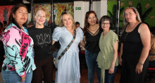María Henao, Mariana Palacio, Luz Clemencia Castro Buitrago, Estela Buitrago Quintero, Edilma Vásquez y Claudia Ramírez.