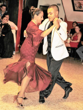 Fotos | Argemiro Idárraga | LA PATRIA Martha Cecilia Solís y Alejandro Cortés, bailarines de tango, milonga y vals.