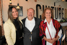 María Ángela Mendoza, Octavio Arbeláez y Elvira Escobar de Restrepo.