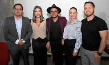 Ómar Andrés Reina, Carolina Alzate, Julián Hernández, Ana María Arboleda y Diego Giraldo.