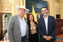 Carlos Arango, Martha Rosa Toro, Jorge Hernán Aguirre y Gloria Lucía Echeverri.