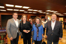 Jorge Eduardo Rojas, alcalde de Manizales; Elvira Escobar de Restrepo, Paula Londoño Vallejo y Octavio Arbeláez.
