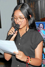 Primer Puesto: Maria José Delgado de la I.E. La Presentación.