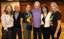 Luz Elena Naranjo, Jorge Villamizar, Gloria Nancy Cárdenas, Jaime Jaramillo (Papá Jaime), fundadodor de Niño de los Andes; Mónica Giraldo, y Marcela González.