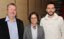 José Norman Salazar, Daniela Zamora y Daniel Parra.