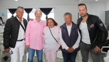 Miguel Ángel Cortés, Gildardo Galvis, Adriana Castaño, Javier Zapata y Andrés Ortiz.