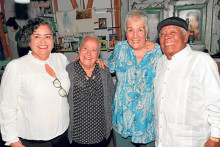 Sandra Esperanza Castro Osorio, María Elvia Osorio de Castro, Ángela Botero y Rubén Antonio Castro Marulanda.