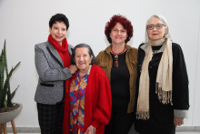 María Hilda Sánchez, Dorian Hoyos, Juanamaría Echeverri y Carmen Sterth Villegas.