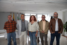 José Licélder Cardona, Julián Chica, Damaris Libreros, Ángel María Ocampo y Juan Carlos Acevedo.