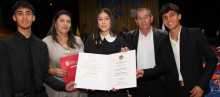 Sebastián Giraldo, Elizabeth Ríos, Sarita Castaño Ríos, Álvaro Castaño y Simón Londoño. 