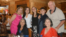 Erly Mosquera, Graciela Restrepo, Isabella Tabares, Leandra Meza, Rafael Arias, Alberto Meza y Julieta Uribe.