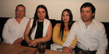 Jazmín Hernández, Natali Hernández, Paula Ríos y Hernando Orozco.