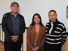José Sánchez, Alexandra Hoyos y Norma Sánchez.