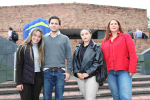 María Duque, Santiago Cadavid, Valentina Osorio y María del Pilar Pérez.