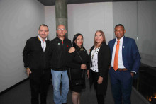 James Rodríguez, Yamid Fernando Parra, Alba Lucía González, Blanca Ruby Arcila y Carlos Mosquera.