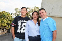 Miguel Ángel Ramírez, Ángela María Moreno y Andres Ramírez.