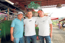 Leonidas Ortiz, Diego Giraldo Yepes y Marcelo Giraldo.