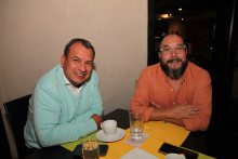Jorge Andrés Gómez Escobar, secretario de Gobierno de Caldas; y Juan Pablo Botero.