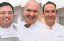 Gerardo Zabala, Pedro Escobar y Girman Nicholls, chefs encargados de la experiencia gastronómica.