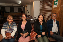 Olga Samper, Inés Blandón, Luz Estella Valencia y Fernando Restrepo.