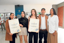 Patricia López, Mariana Arias, Merly Cardona, Carloman Cardona y Gloria Inés Pérez.