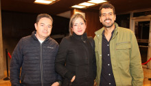 Jairo Martínez, Francia Aguirre y Alejandro López.