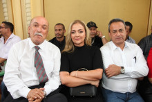 Alberto Arias Quiceno, Lina Isabel Cardona y Néstor Moreno.